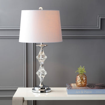 Madison 27.5" Crystal LED Table Lamp - JONATHAN Y